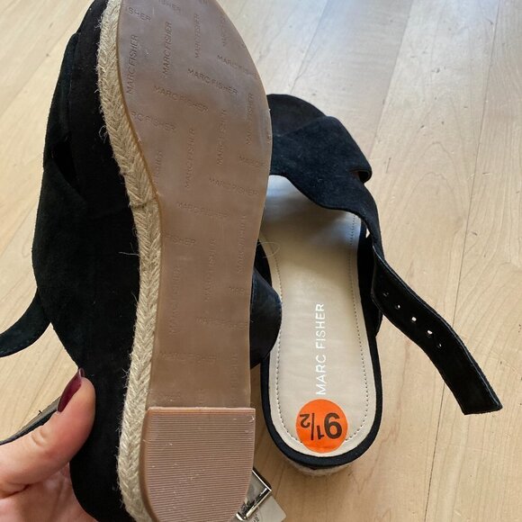 𝅺MARC Fisher Espadrilles Platform Wedge New 9.5 - Picture 5 of 6